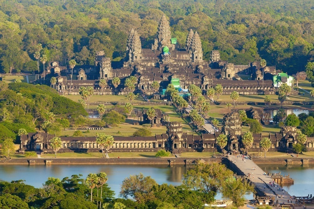 Aerial view of Angkor Wat