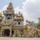Chua Linh Phuoc temple in dalat city Vietnam