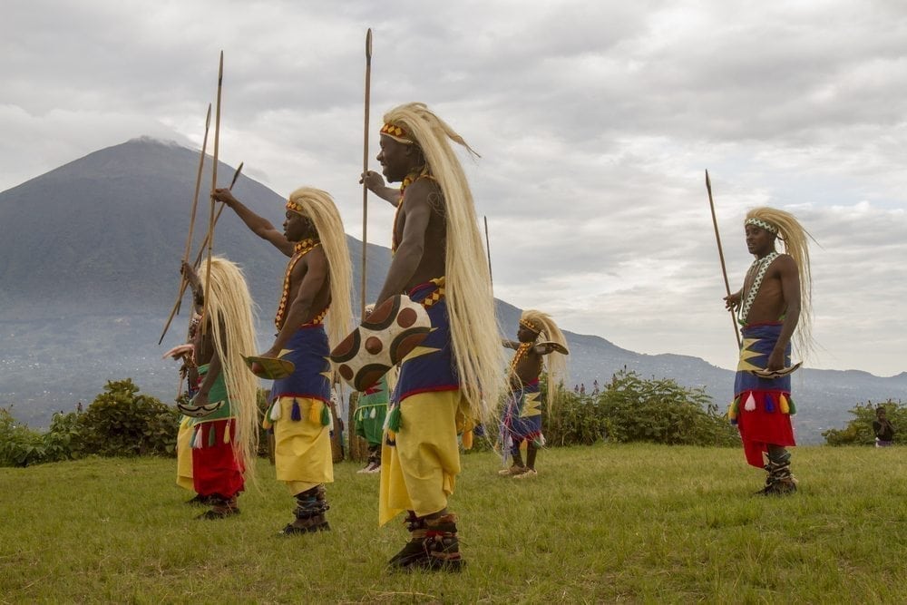 Rwanda native dance troop, Virunga, Africa