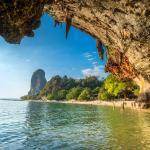 Famous Phranang cave at Raylay Railay Beach, Krabi : Thailand
