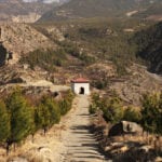 AdobeStock_144322516 Gate to buddhist monastery near Jomsom village, Annapurna Conservation Area, Himalaya Mountains, Nepal